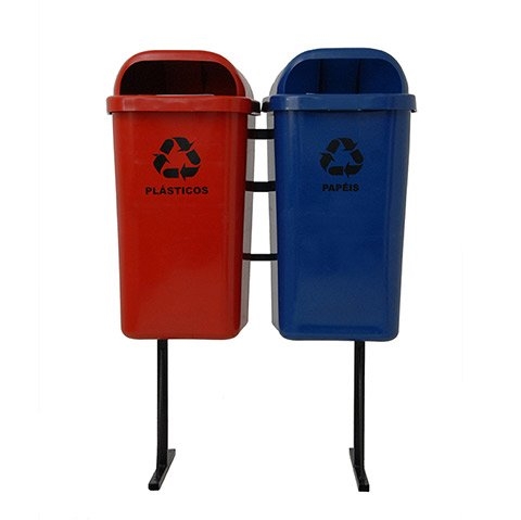 Conjunto 2 Lixeiras Seletivas 50 Litros