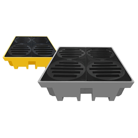 Pallets de Contenção para 4 Tambores 420 Litros